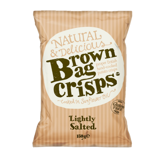 Brown Bag Crisps Lightly Salted