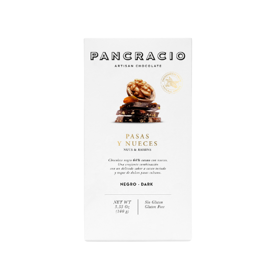 Pancracio - Nuts & Raisins Dark Chocolate Bar (20 x 100g)