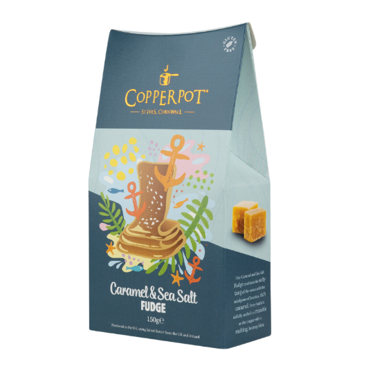 Copperpot Fudge - Caramel & Sea Salt Fudge (10 x 150g)