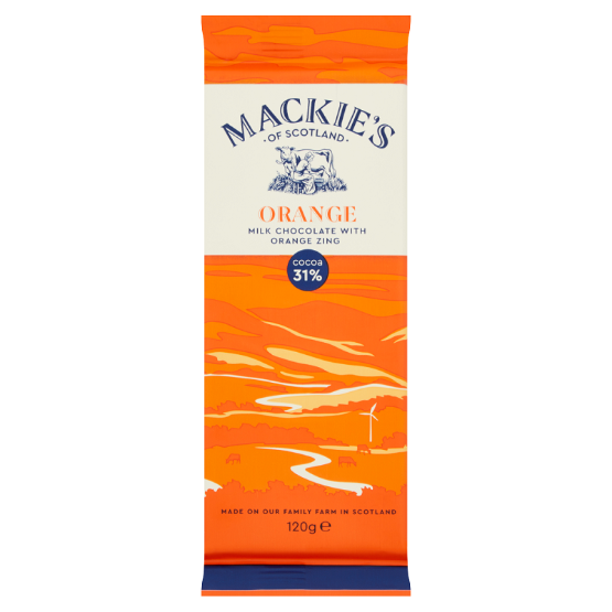 Mackies - Orange Milk Chocolate Bar (15 x 120g)