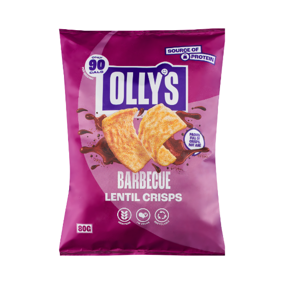 Olly's BBQ Lentil Crisps