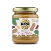 Biona Organic- Smooth Peanut Buter (Unsalted) (6 x 250g)