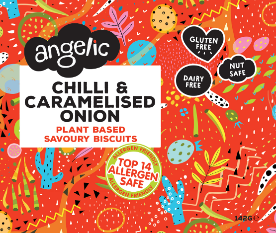 Angelic - GF Chilli & Caramelised Onion  ( 8 x 142g)