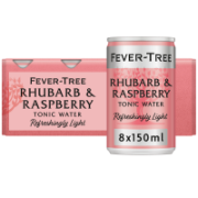 Fever-Tree - Refreshingly Light Rhubarb & Raspberry (3 x 8 x 150ml)
