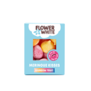 Flower & White - Meringue Kisses (Boxed) - Rainbow Fruit (12x100g)