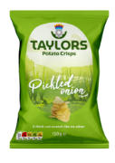 Taylors - Pickled Onion 150g Crisps (8 X 150g)