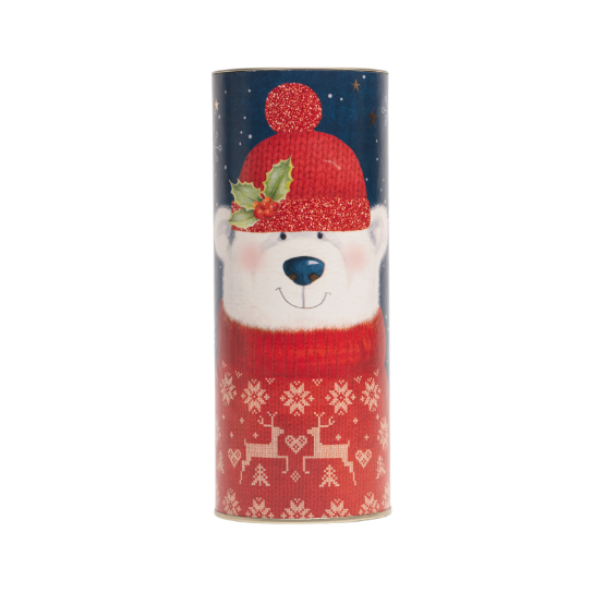 Farmhouse Biscuits - Christmas Polar Bear Currant Shrewsbury Tube (12 x 240g)