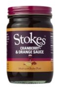 Stokes - Cranberry & Orange Sauce w Ruby Port (6 x 215g)