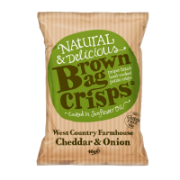 Brown Bag Crisps - Farmhouse Cheddar & Onion Crisps (20x40g)