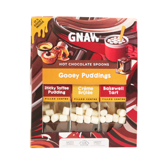 Gnaw - Soft Centre Pudding Hot Shot (6 x 135g)