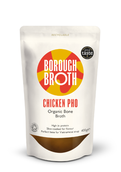 Borough Broths - Organic Chicken Pho Broth (10 x 400g)