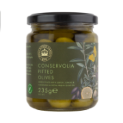 Odysea x Kew - Pitted Green Olives with Lemon, Garlic & EVOO (6 x 245g)