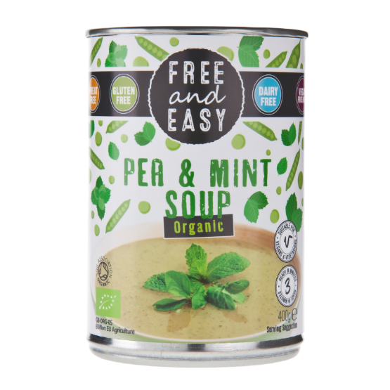 Free and Easy - Pea & Mint Soup (6 x 400g)