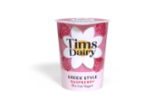 Tim's Dairy - Greek Style Raspberry Yoghurt (6 x  450g)
