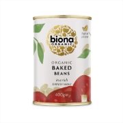 Biona Organic- Baked Beans in Tomato Sauce (12 x 400g)