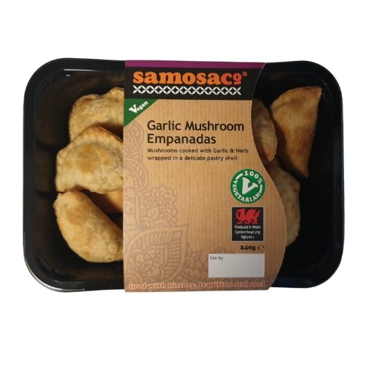 Samosa Co - Garlic Mushroom Empanadas (1 x 240g) *Chilled*