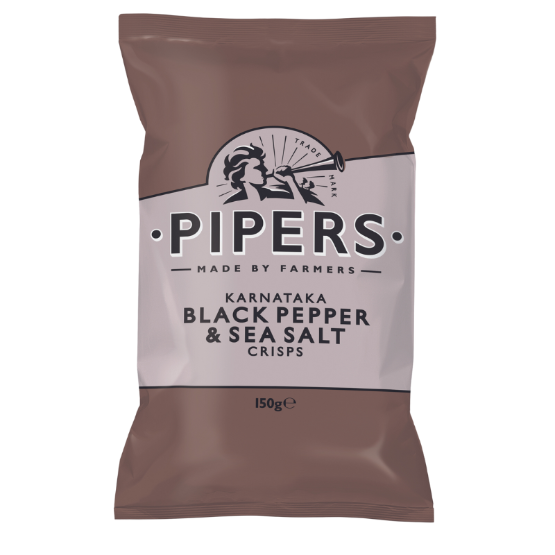 Pipers - GF Karnataka Black Pepper & Sea Salt (15x150g)