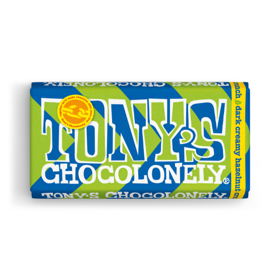 Tony's Chocolonely - Dark Creamy Hazelnut Crunch (15 x 18g)