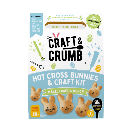 Craft & Crumb - Hot Cross Bunnies & Craft Kit (6 x 330g)