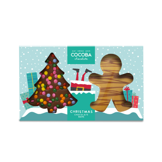 Cocoba - Christmas Character Bar Set (6 x 200g)