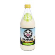 Gluten Free Banana Milkshake Glass Bottle