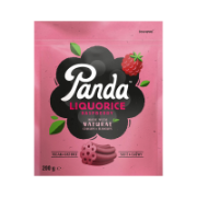 Panda Liquorice - Natural Raspberry Cuts (12 x 200g)