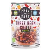 Free and Easy - Three Bean Chilli Meals (6 x 400g)