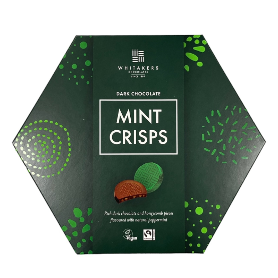 Whitakers - Dark Mint Chocolate Honeycomb Crisps (12 x 150g)