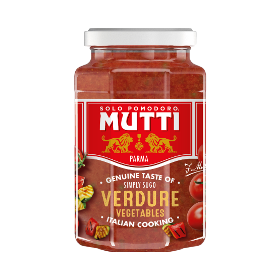 Mutti Tomato Pasta Sauce with Grilled Vegetables