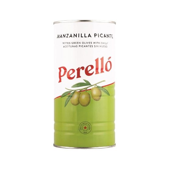 BRINDISA - PITTED MANZANILLA OLIVES W CHILLI (6 X 600G)