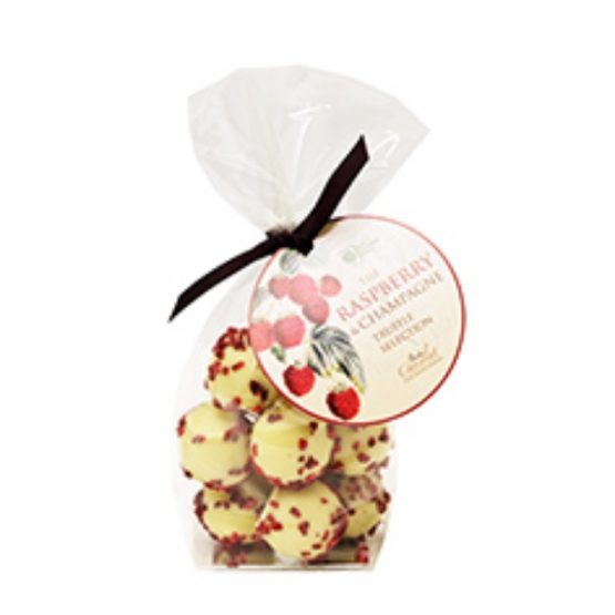 Amelie Chocolat-White Choc Rasp Champagne Truffles(6x125g)