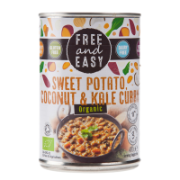 Free and Easy-Sweet Potato,Coconut&Kale Curry Meal(6 x 400g)