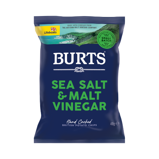 Burts Sea Salt and Malt Vinegar Crisps