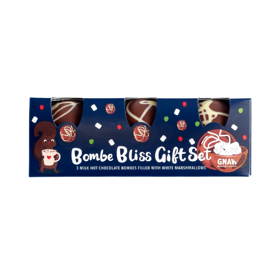 Gnaw - Bombe Bliss Hot Choc Gift Set (12 x 129g)