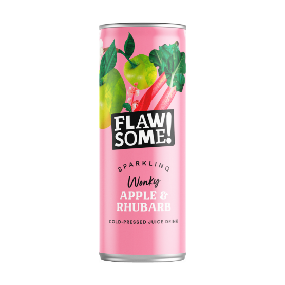 Flawsome Sparkling Apple and Rhubarb Juice