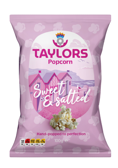 Taylors Popcorn - Sweet & Salted (8 x 100g)