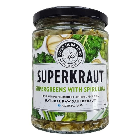 Good Nude Food - Supergreens w Spirulina Superkraut(6x460g)