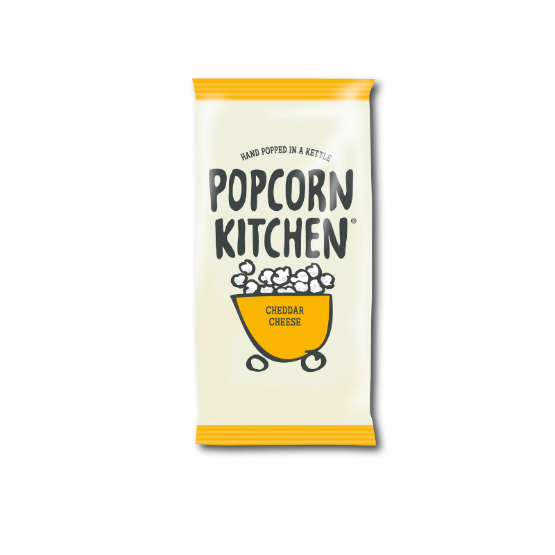 Popcorn Kitchen - Cheddar Cheese Popcorn (12x30g) - Available for delivery from 4th July