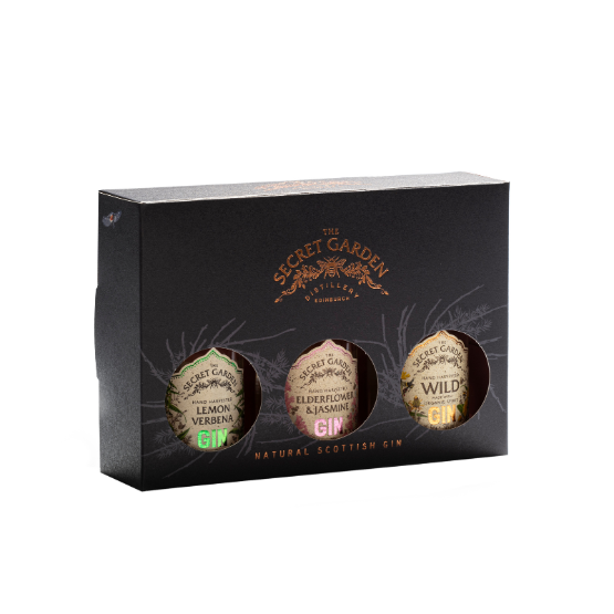 Secret Garden Gin - Miniature Trio Gift Pack (12 x (3 x 5cl))