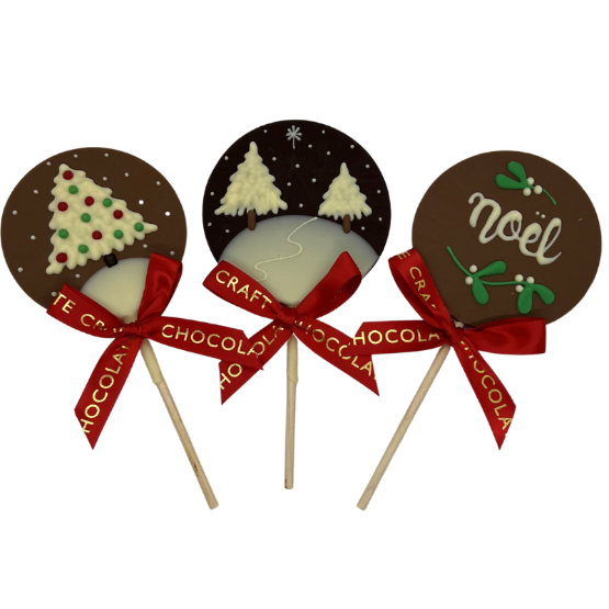 Chocolate Craft - Mixed Case of Xmas Chocolate Lollies (10 x 30g)