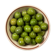 Silver and Green Nocerella Del Belice Olives