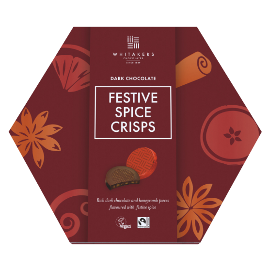 Whitakers - Dark Festive Honeycomb Crisps (8 x 165g)