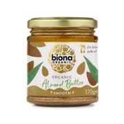 Biona Organic- Smooth Almond Butter (6 x 170g)