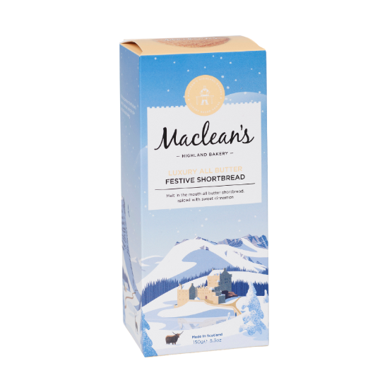 Maclean's Highland Bakery - Luxury All Butter Festive Shortbread (12 x 150g)