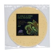 Previns - Green Chilli & Garlic Papadums (8 x 100g)