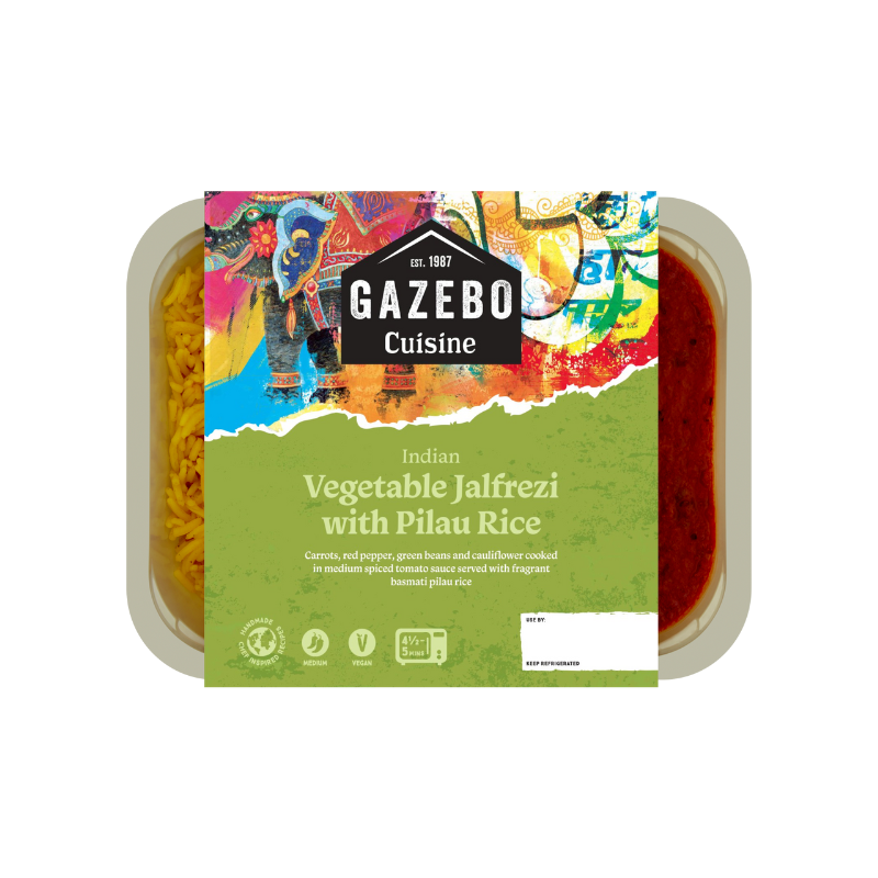 Gazebo - Vegetable Jalfrezi & Pilau Rice (4 x 400g) - The Cress Company