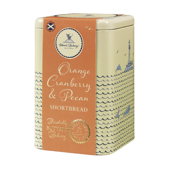 Island Bakery Orange, Cranberry and Pecan Shortbread Tin