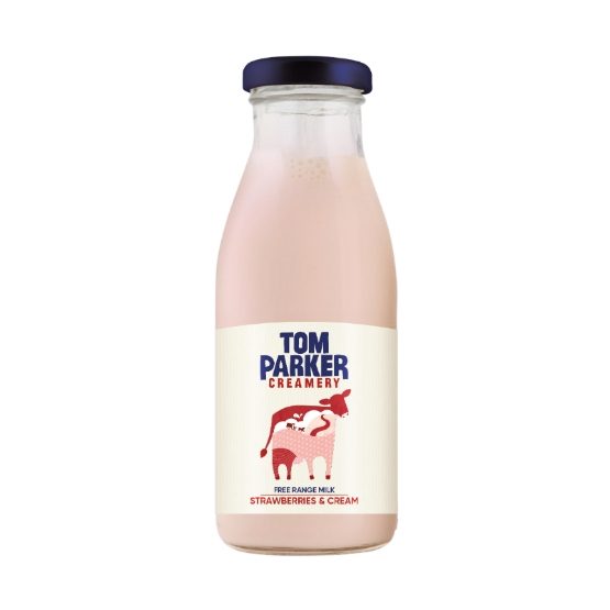 Tom Parker Creamery-Strawberries & Cream Milk (6x250ml)