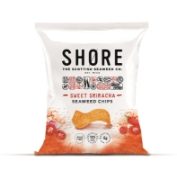 Shore- Sriracha Chilli Seaweed Chips (14 x 25g)  *New Case Size*