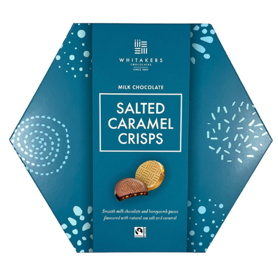 Whitakers - Milk Salted Caramel Choc Honeycomb Crisps (12 x 150g)